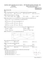 Đề thi thử Đại học 2021 môn Toán lần 1 trường chuyên Quang Trung - Bình Phước - TOANMATH.com
