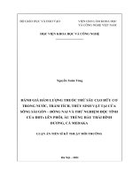 Đánh giá hàm lượng thuốc trừ sâu clo hữu cơ trong nước, trầm tích, thủy sinh vật tại cửa sông sài gòn – đồng nai và thử nghiệm độc tính của DDTs lên phôi, ấu trùng hàu thái bình dương 