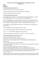 MỘT SỐ CÂU HỎI THAM KHẢO ĐỂ ÔN TẬP KIỂM TRA 1 TIẾT