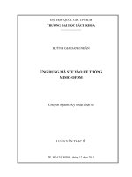 Ứng dụng mã stf vào hệ thống mimo ofdm  