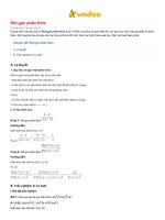 Chuyên đề rút gọn biểu thức- Toán 8