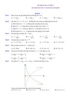Đề Kiểm Tra Chương 2 Hàm Số Mũ Và Hàm Số Logarit |