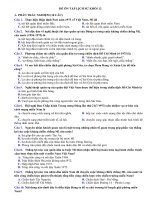 Bài tập ôn tập môn Lịch sử lớp 12 tuần năm nghỉ phòng dịch Covid-19 (Từ 06.4.2020 đến 12.4.2020)