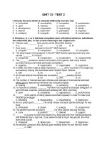 (AV) UNIT 13 - PRACTICE TEST 2