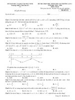 ĐỀ THI HSG LỚP 12 SỞ GD-ĐT BẮC NINH NĂM 2020 |