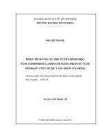 Phân tích ứng xử phi tuyến hình học tấm composite laminate bằng phần tử tấm mindlin 3 nút được làm trơn (cs min3)  