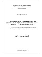 Chế tạo và đánh giá khả năng hấp thụ sóng radar của vật liệu hybrid mwcnts nano oxit sắt từ trên cơ sở sơn epoxy  