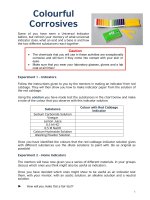 Hóa chất ăn mòn sặc sỡ