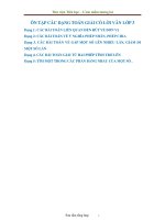 ÔN tập các DẠNG TOÁN lớp 3 