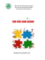Bài giảng Văn hóa kinh doanh