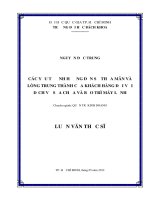 Các yếu tố ảnh hưởng đến sự thỏa mãn và lòng trung thành của khách hàng đối với dịch vụ sửa chữa và bảo trì máy lạnh  