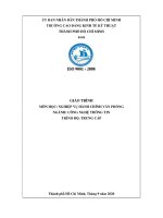 Giáo trình Nghiệp vụ văn phòng