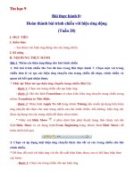 Tin học 9 - Bài Thực hành 8- Hoàn thiện bài trình chiếu với hiệu ứng động - Tuần 28