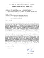 dạy từ vựng cho học sinh nhỏ tuổi nhận thức và thực hành của giáo viên việt nam dạy tiếng anh ở bậc tiểu học