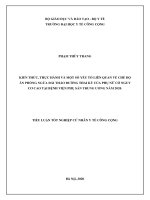 Kiến thức thực hành và một số yếu tố liên quan về chế độ ăn phòng ngừa đái tháo đường thai kỳ của phụ nữ có nguy cơ cao tại bệnh viện phụ sản hà nội năm 2020 