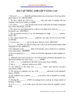 Bài Tập Nâng Cao Tiếng Anh Lớp 5