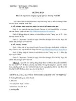 Tổ tin học Hướng dẫn hs lop 9 khảo sát ngoại ngữ trực tuyến