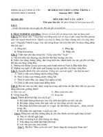 Đề đáp án khảo sát chất lượng văn 9 tháng 2-2018 MÃ ĐỀ 903