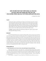 Một số biện pháp phát triển năng lực văn học cho học sinh phổ thông đáp ứng yêu cầu của chương trình giáo dục phổ thông môn Ngữ văn (2018)