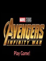 Avengers  infinity war PPT game 