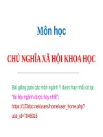 CHỦ NGHĨA xã hội KHOA học ppt _ CNXH KHOA HỌC
