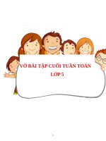 BÀI tập 35 TUẦN  TOÁN lớp 5 