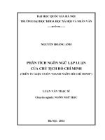 Phân tích ngôn ngữ lập luận