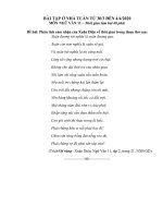 Bài tập ôn tập môn Ngữ văn lớp 11 tuần năm nghỉ phòng dịch Covid-19 (Từ 30.3.2020 đến 05.4.2020)