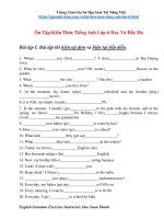 Ôn Tập Kiến Thức Tiếng Anh Lớp 6 Hay Và Đầy Đủ