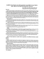 Nghiên cứu sử dụng cầu nối mạch máu tạm thời tự tạo trong phẫu thuật tổn thương mạch máu ngoại vi