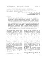 XÁC ĐỊNH SỰ PHỤ THUỘC TÍNH CHẤT HÓA LÝ CỦA DUNG DỊCH NHỊ PHÂN VÀO THÀNH PHẦN DUNG DỊCH BẰNG PHƯƠNG PHÁP CÔ LẬP
