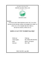Ứng dụng phần mềm Microstation v8i và gCadas thành lập bản đồ địa chính, mảnh bản đồ địa chính tờ 55, thị trấn Phố Lu, huyện Bảo Thắng, tỉnh Lào Cai (Khóa luận tốt nghiệp)