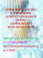 TRÌNH bày KHÁI NIỆM và hệ THỐNG tư TƯỞNG hồ CHÍ MINH ppt _ TƯ TƯỞNG HCM