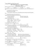 Bài tập ôn tập môn Hóa học lớp 10 tuần năm nghỉ phòng dịch Covid-19 (Từ 30.3.2020 đến 05.4.2020)