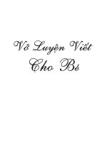 Vở luyện viết lớp cho be  face thẻ học cho con 