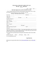 Mẫu đơn đề nghị nâng lương thường xuyên