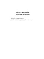 Giáo trình Quảng cáo