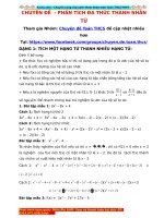 CHUYEN DE HSG TOAN 8 PHAN TICH DA THUC THANH NHAN TU 