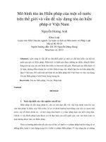 Mô hình tòa án Hiến pháp của một số nước trên thế giới và vấn đề xây dựng tòa án hiến pháp ở Việt Nam