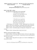 Đề thi học kì 1 môn Ngữ văn 7 năm 2020-2021 có đáp án - Phòng GD&ĐT thị xã Nghi Sơn