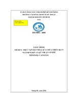 Giáo trình Thực tập Bảo trì và sửa chữa thiết bị CN