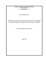 Exploring teachers and students perceptions of pairwork and groupwork in secondary school english classrooms  