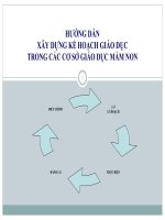 hướng dẫnxây dựng kế hoạch giáo dục trong các cơ sở giáo dục mầm non