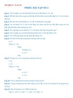 TIN 8 - Phiếu Bài tập số 2 - Tuần 34