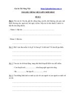 Tài liệu tiếng việt lớp 3 mới nhất