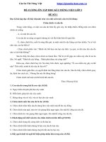 Đề cương ôn tập học kì 2 tiếng việt lớp 3