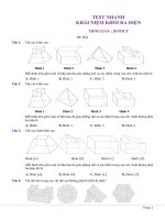 Đề Kiểm Tra Khối Đa Diện | đề kiểm tra lớp 12 hình học chương 1
