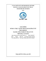 Giáo trình Thực tập Kỹ thuật bảo dưỡng theo định kỳ