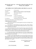 nghiên cứu chế tạo vàng nano và một số ứng dụng