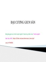 ĐẠI CƯƠNG GIUN sán ppt _ KÝ SINH TRÙNG